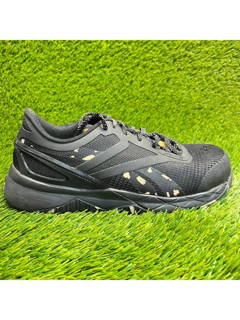 Reebok Nanoflex TR Womens Size 7.5M Black Composite Toe Work Shoes Sneakers